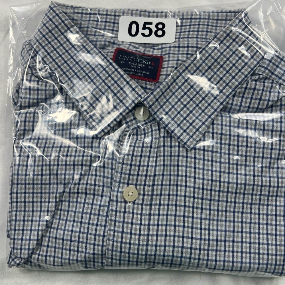 UNTUCKit Men's Long Sleeve Blue Extra Large Slim Fit - Picture 7 of 7